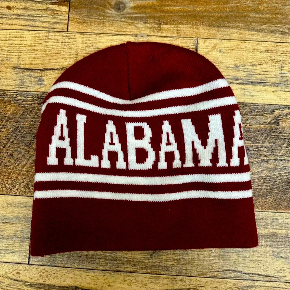 NWOT University of Alabama Beanie Toboggan Cap "Alabama Red" (FVS010334)